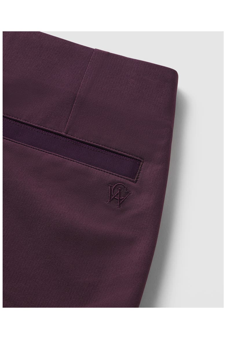 Capri Wrap Miniskirt, Alternate, color, VAMP BURGUNDY