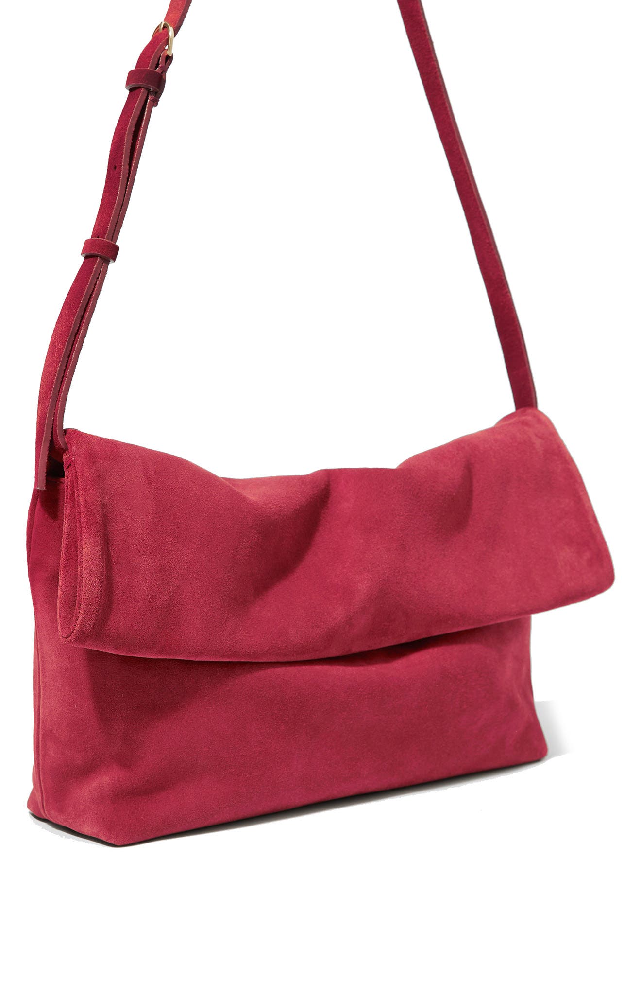 & Other Stories Suede Clutch, Alternate, color, 