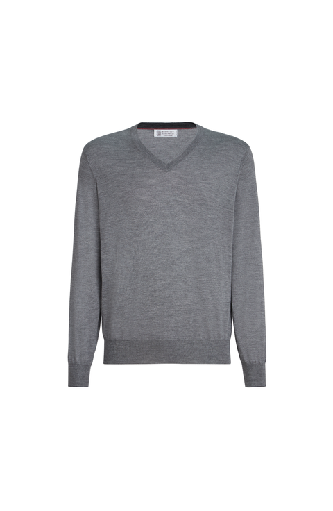 Cashmere and silk lightweight sweater