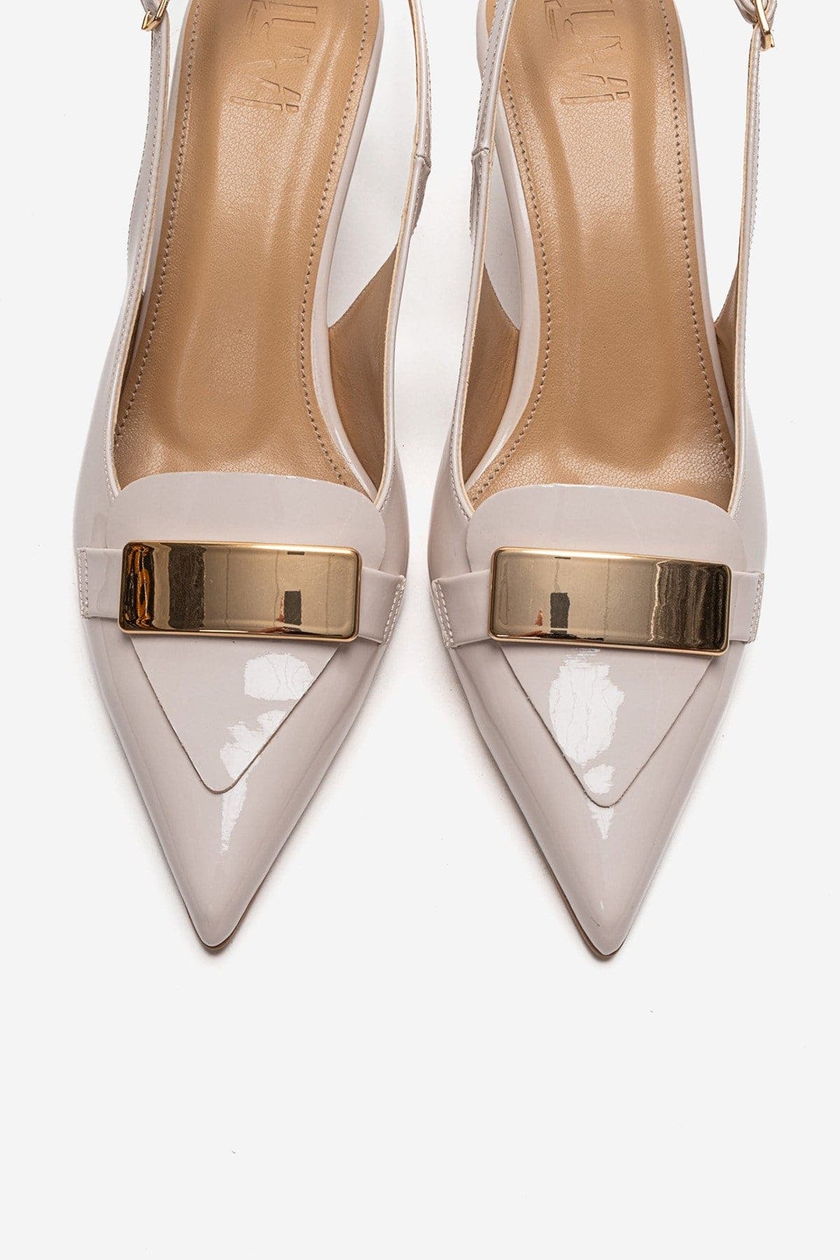 Sollenne Stiletto Pump, Alternate, color, Ecru Patent