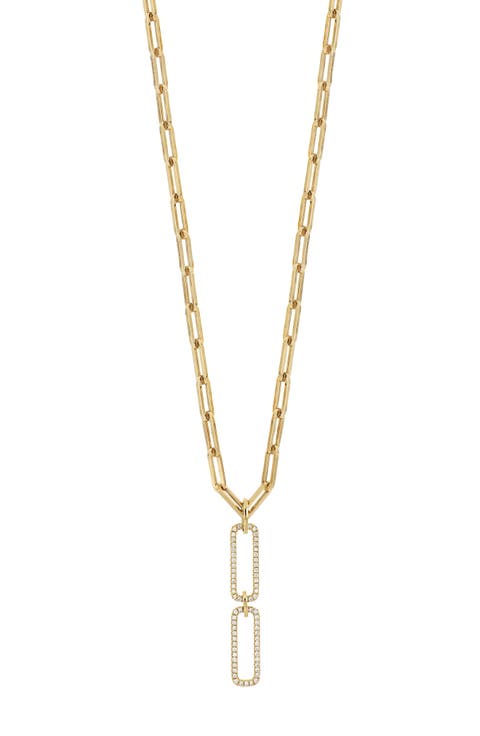 Varda Pavé Diamond Double Link Necklace (Nordstrom Exclusive)