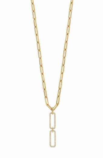 Varda Pavé Diamond Double Link Necklace (Nordstrom Exclusive)