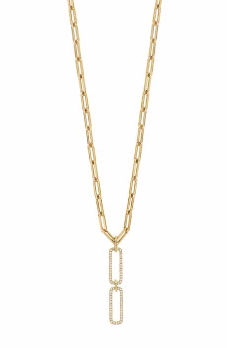 Varda Pavé Diamond Double Link Necklace (Nordstrom Exclusive)