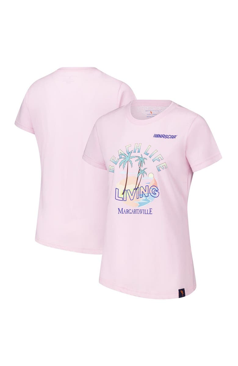 Margaritaville Women's Margaritaville Pink NASCAR Beach Life T-Shirt, Main, color, Pink