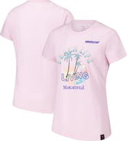 Margaritaville Women's Margaritaville Pink NASCAR Beach Life T-Shirt