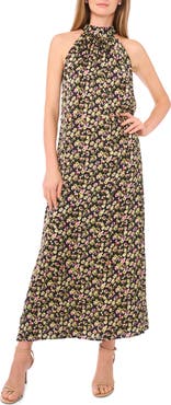 Vince Camuto Halter Neck Maxi Dress