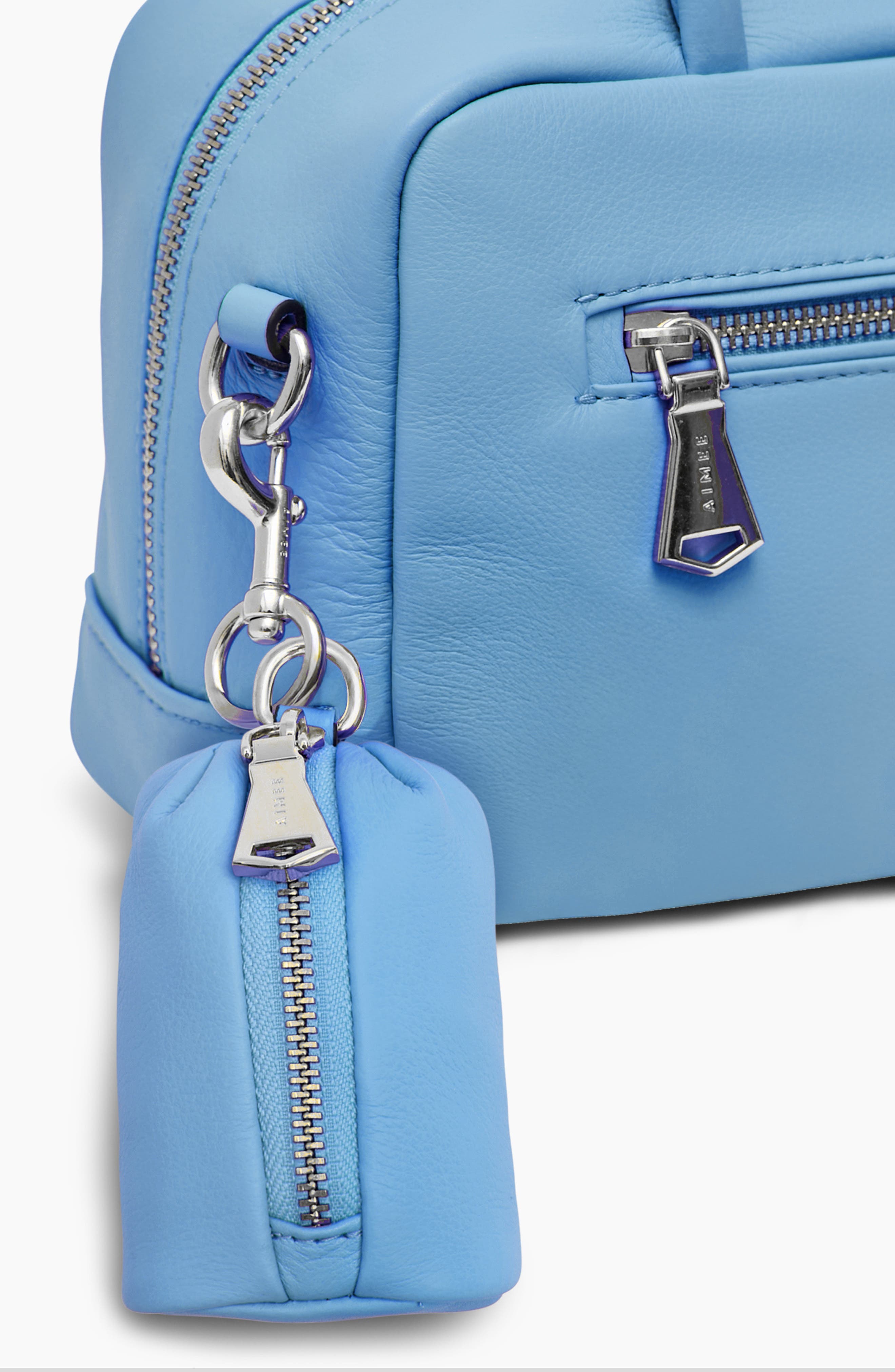 Tamitha Leather Key Fob, Alternate, color, PURE BLUE