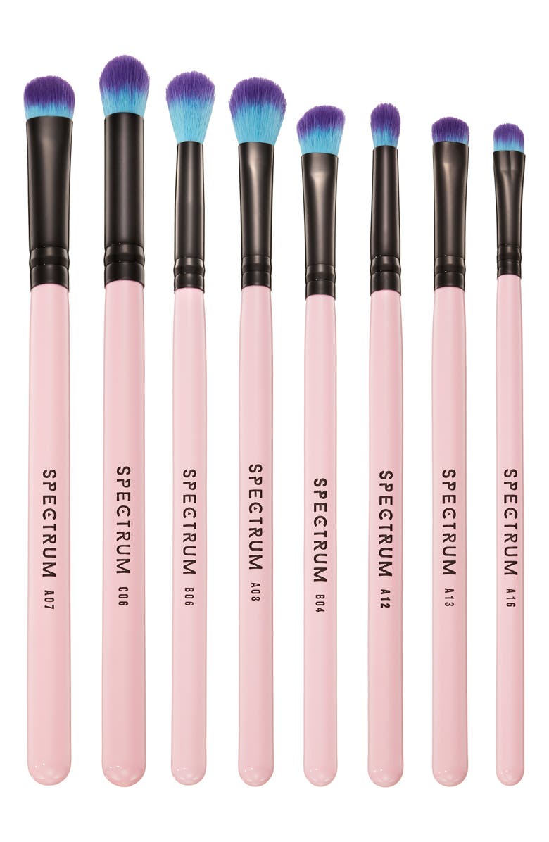 SPECTRUM Essential 8-Piece Eye Blending Brush Set $58 Value, Main, color, 