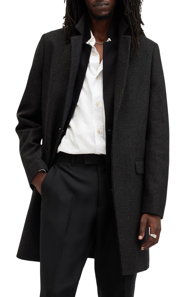AllSaints Wixx Marled Topcoat, Alternate, color, 