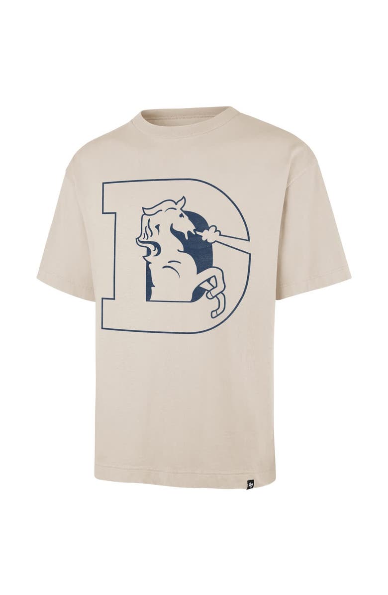 '47 Men's '47 Tan Denver Broncos Bouldering Imprint Ravine Foundation Throwback T-Shirt, Alternate, color, Tan