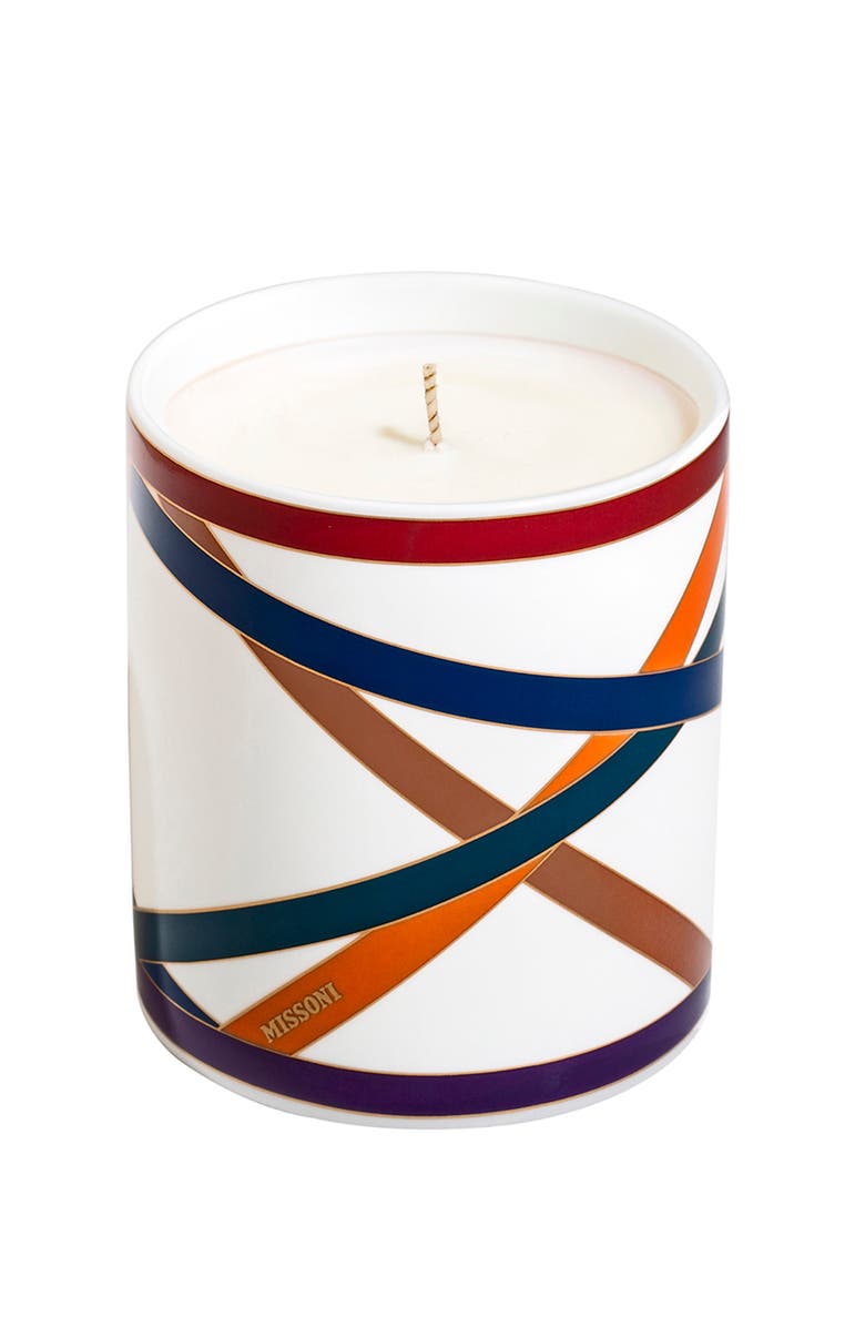 Missoni Home Tableware Scented Candle NASTRI 270gr Multicolor diam. 3.3", H 3.5", Main, color, Multicolor