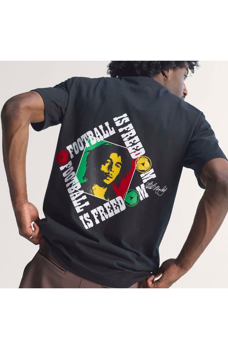 adidas Men's adidas x Bob Marley Black Jamaica National Team Originals T-Shirt, Alternate, color, Black