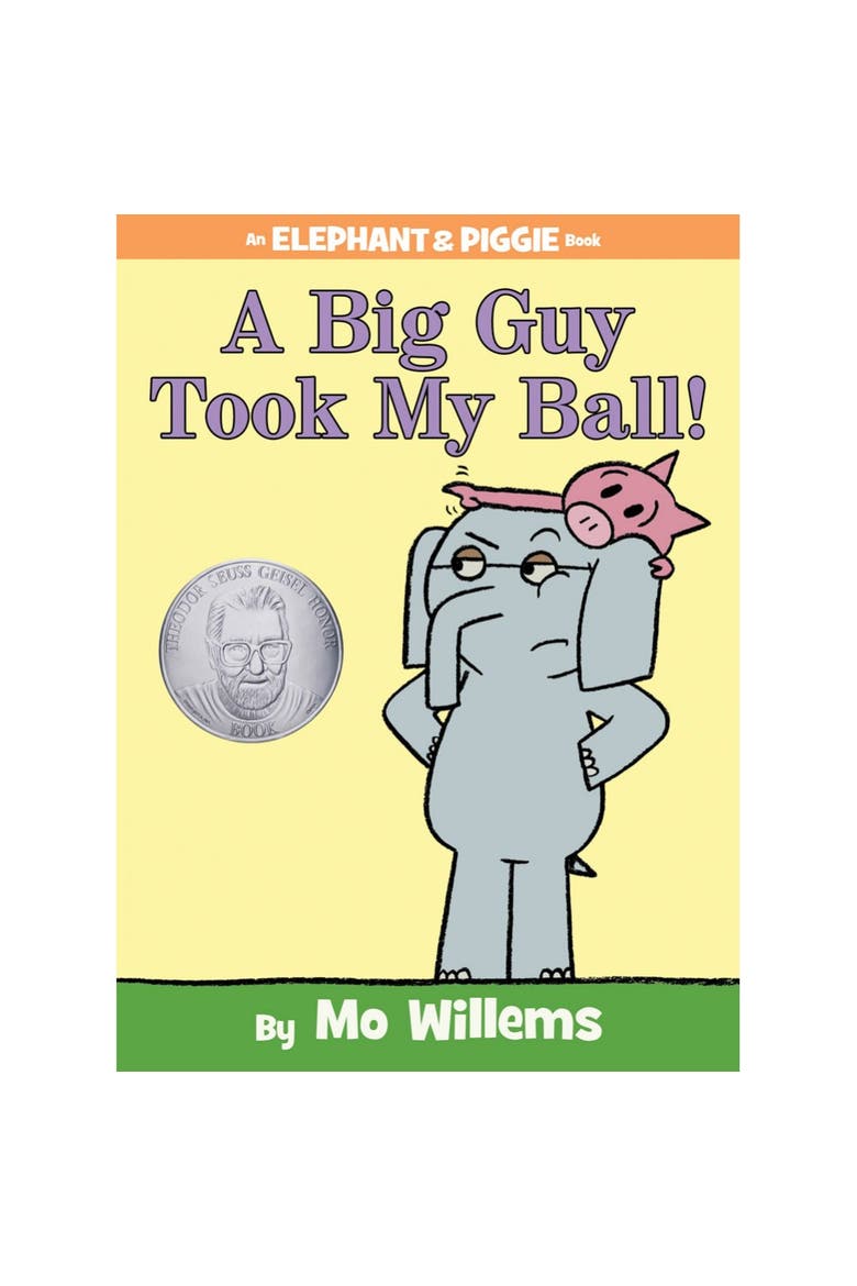 Elephant & Piggie Plush & A Big Guy Took My Ball Book, Alternate, color, Multicolor
