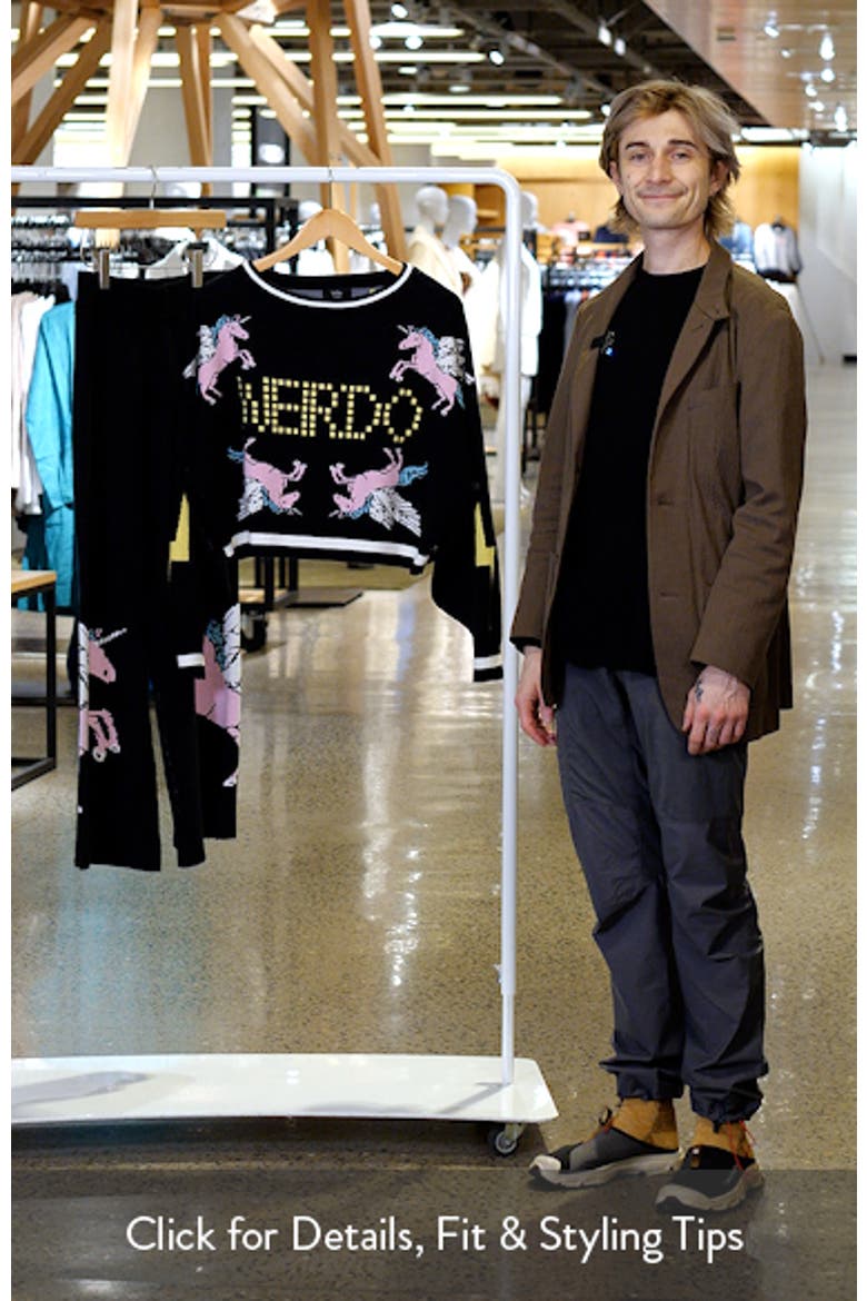 Weirdos Unite Pegasus Jacquard Sweater & Wide Leg Pants Set video