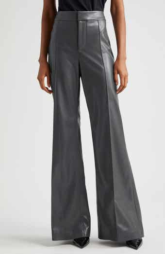 Dylan High Waist Faux Leather Flare Leg Pants