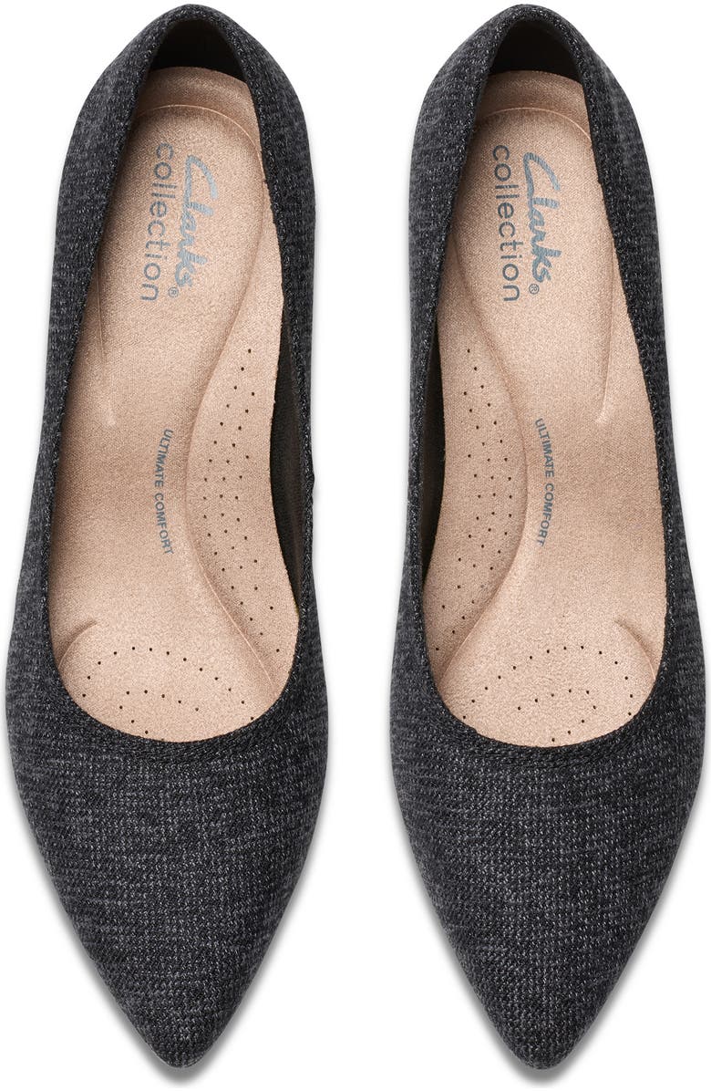 Clarks<sup>®</sup> Ellaine Hope Pump, Alternate, color, Charcoal Intrest