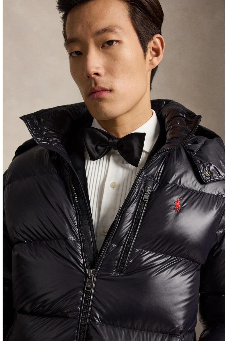 The Gorham Glossed Down Jacket, Alternate, color, POLO BLACK GLOSSY