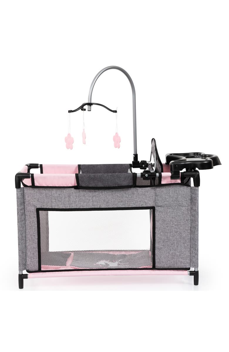 Bayer Design Multibed Playpen For Dolls Up To 18" With Highchair & Mobile, Alternate, color, Multicolored