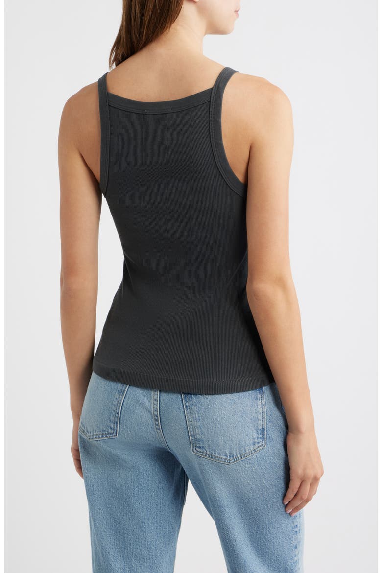 Ariel Cotton Rib Camisole, Alternate, color, WASHED BLACK