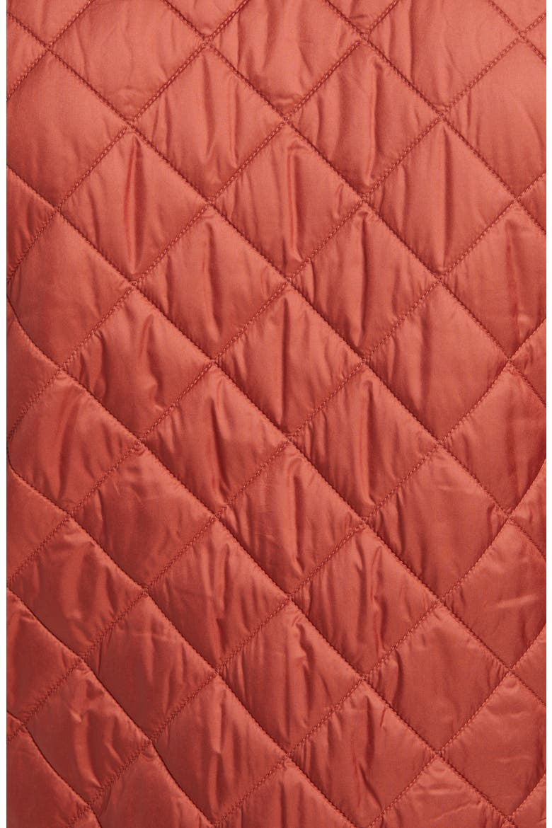 Suffolk Quilted Water-Resistant Car Coat, Alternate, color, BURNT ORANGE