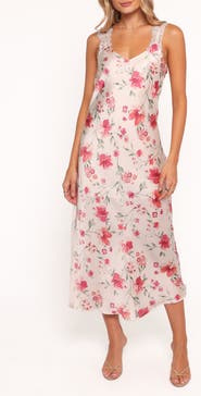 Petal & Pup Bennett Floral Satin Slipdress