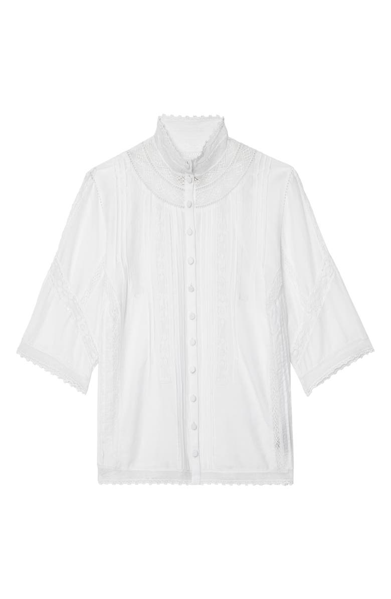 Zadig & Voltaire Tanos Tomboy Button-Up Shirt, Alternate, color, Judo