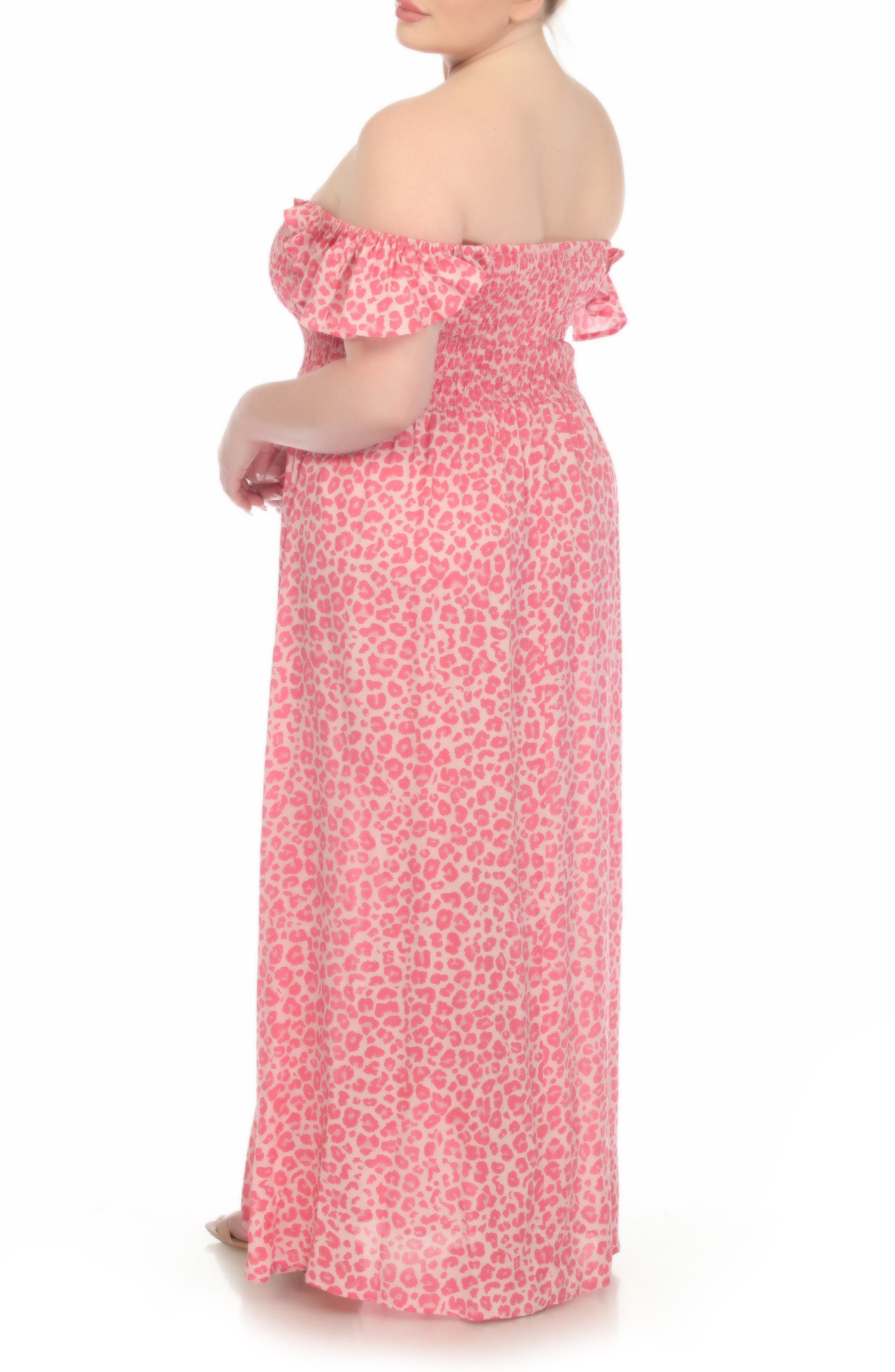 Smocked Flutter Sleeve Maxi Dress - image 4