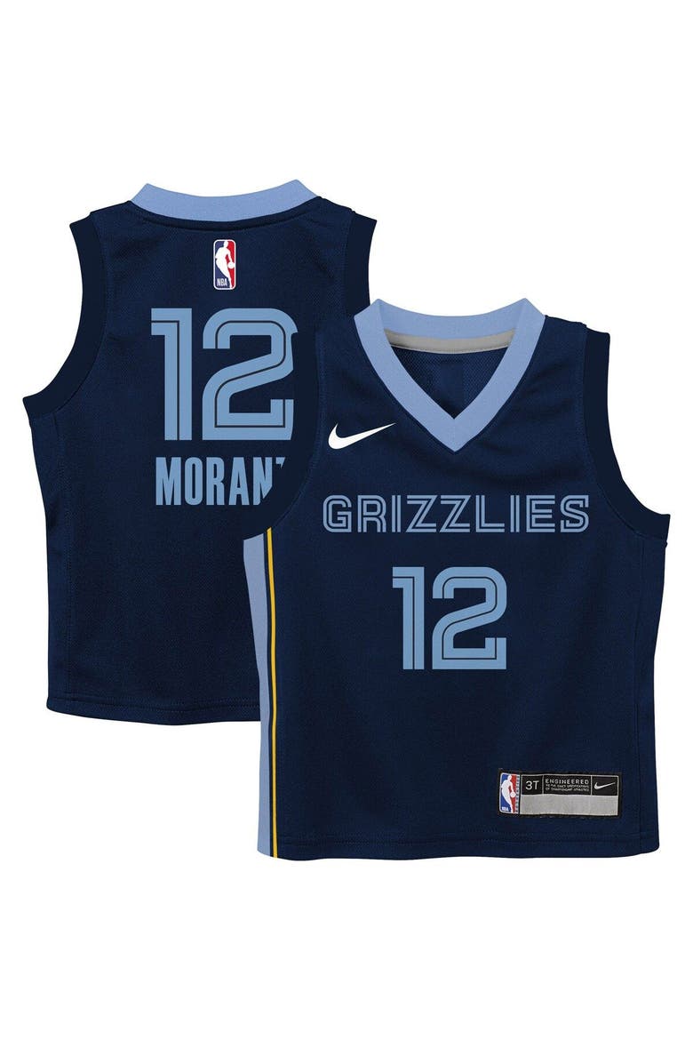 Preschool Nike Ja Morant Navy Memphis Grizzlies Swingman Player Jersey - Icon Edition, Main, color, Navy