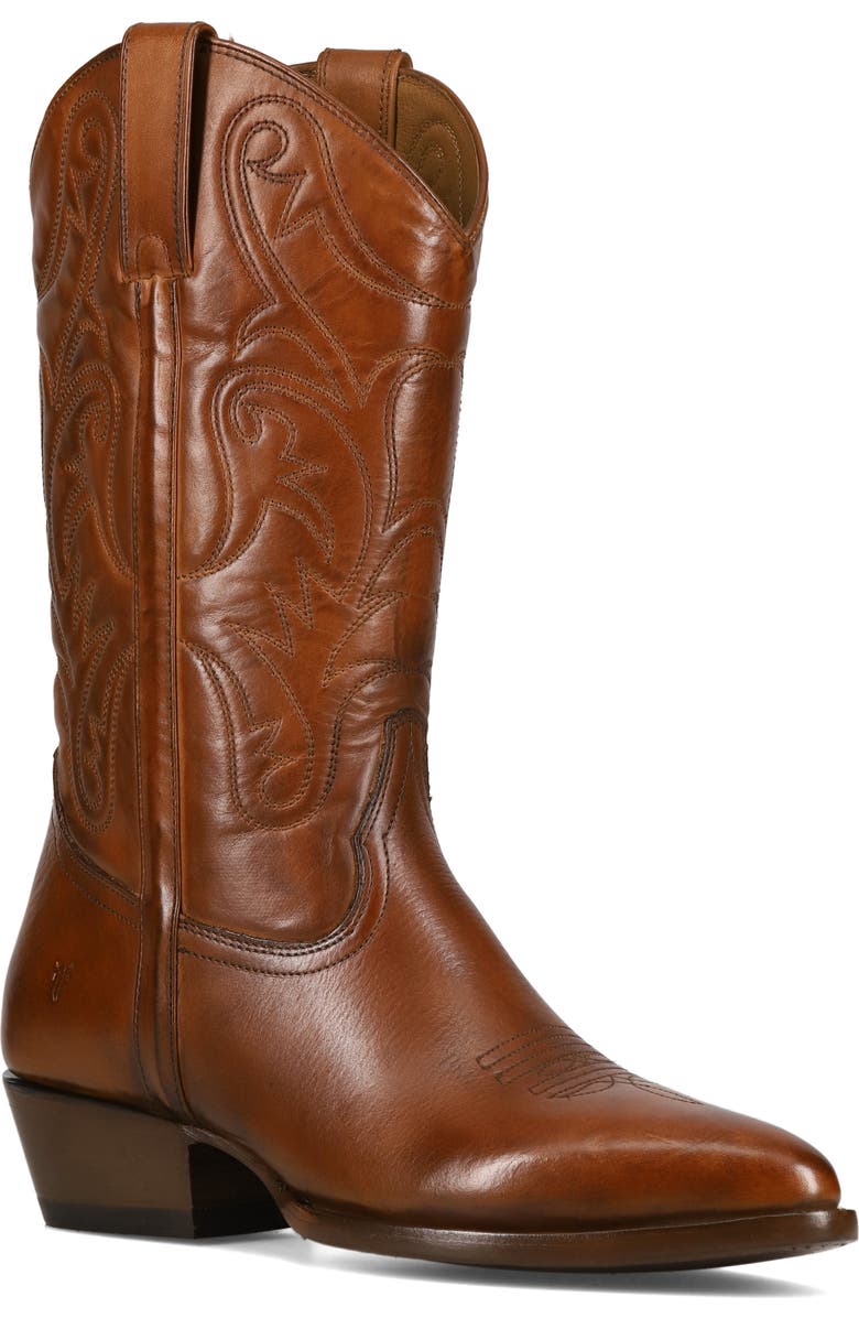 Frye Bruce Western Boot, Main, color, Saddle
