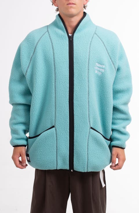Algae Blues High-Pile Fleece Jacket