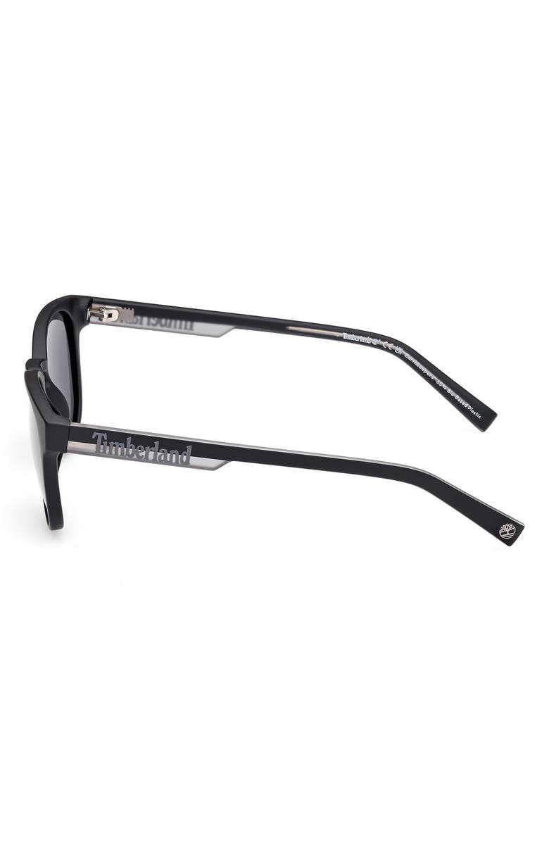 Timberland 51mm Polarized Round Sunglasses, Alternate, color,