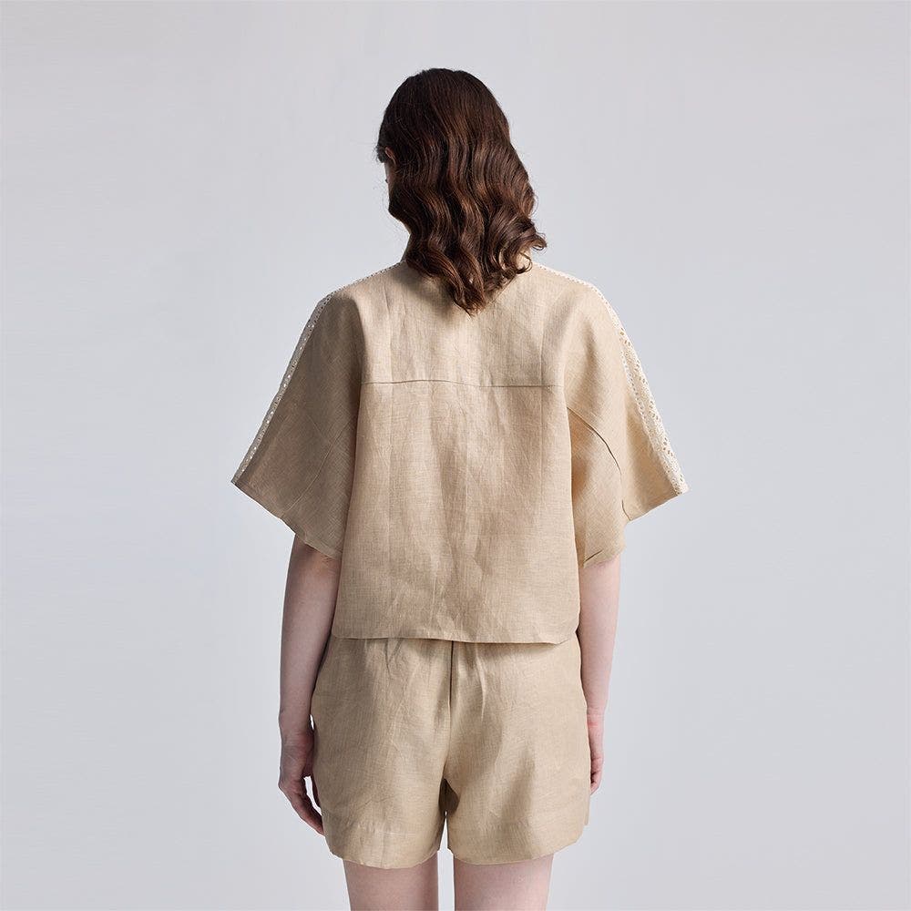Boxy Shirt with Lace - image 2