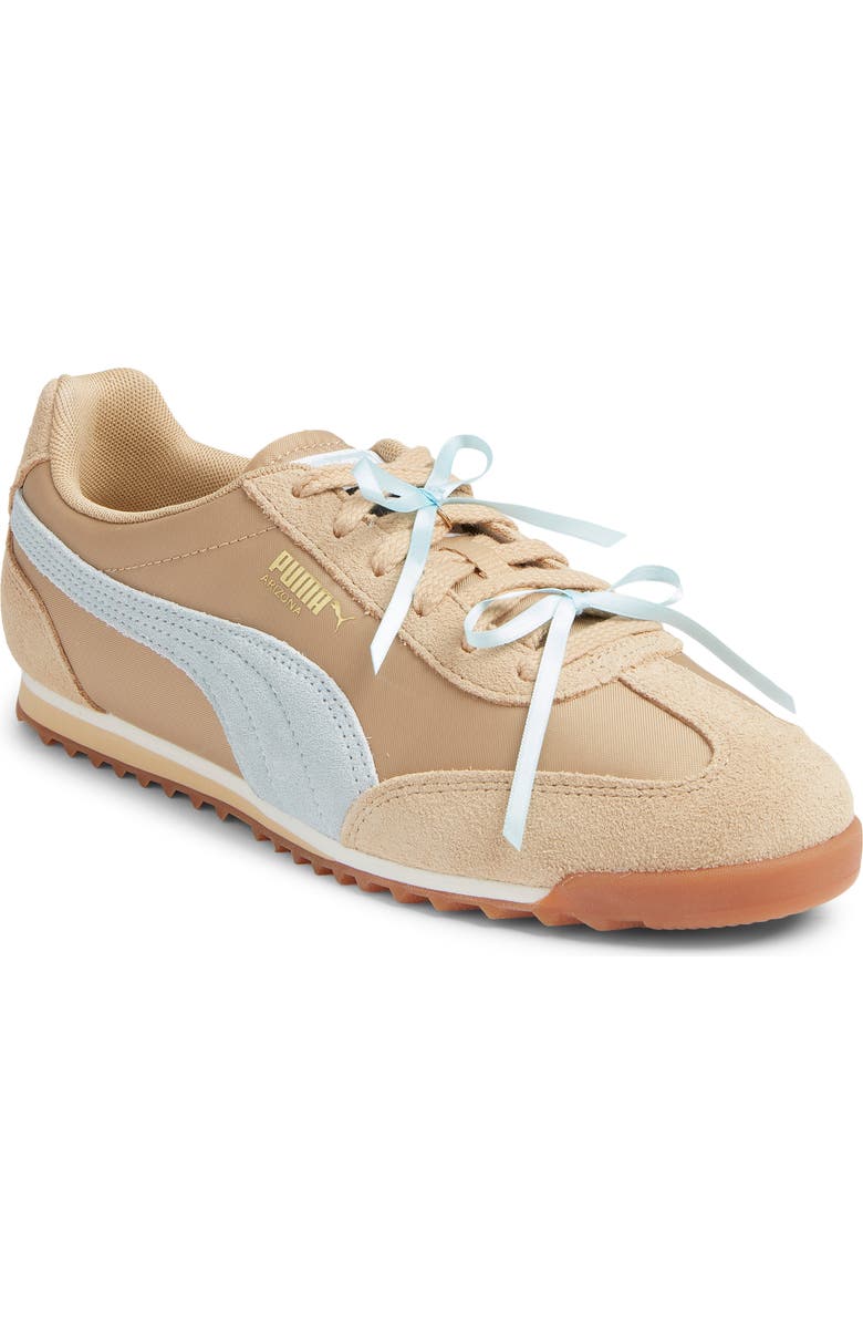 PUMA Arizona Bow Sneaker, Main, color, Sand Dune/ Fresh Water