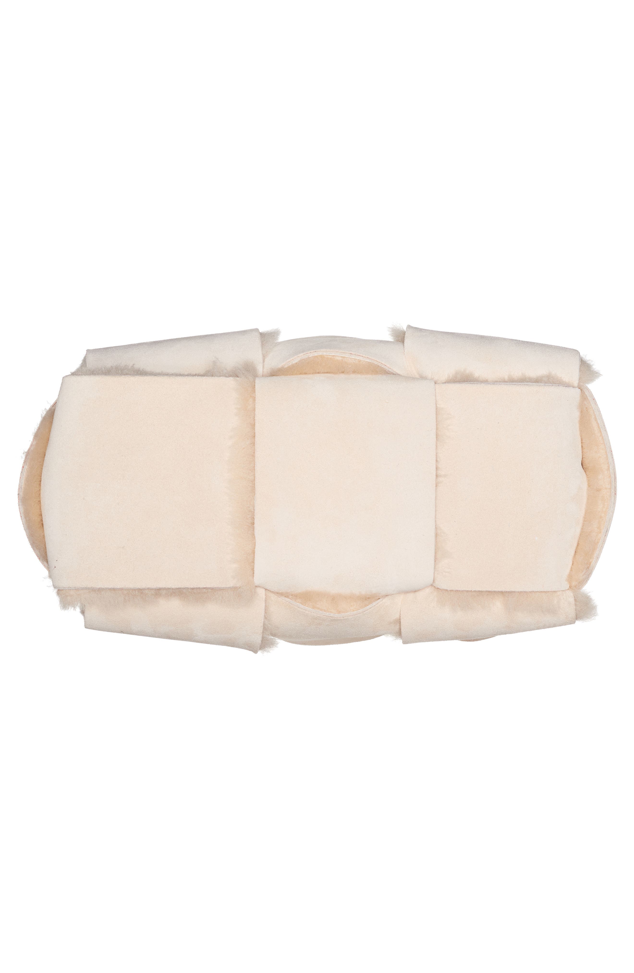 Bottega Veneta Arco Intrecciato Genuine Shearling Tote, Alternate, color, 