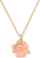 Kate Spade New York golden bloom flower pendant necklace