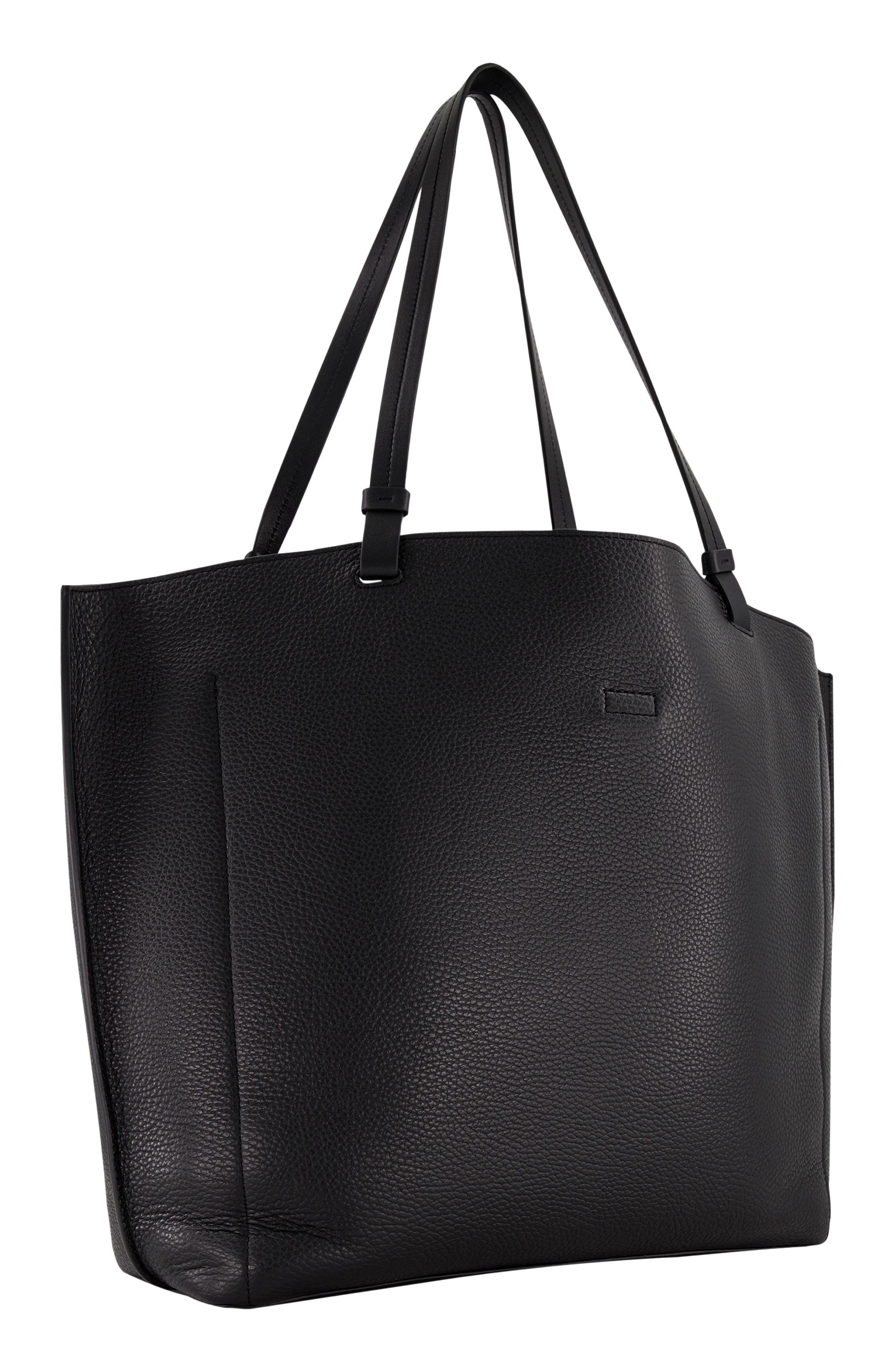 Vince Ava Pebble Leather Bucket Bag, Alternate, color, Cacao