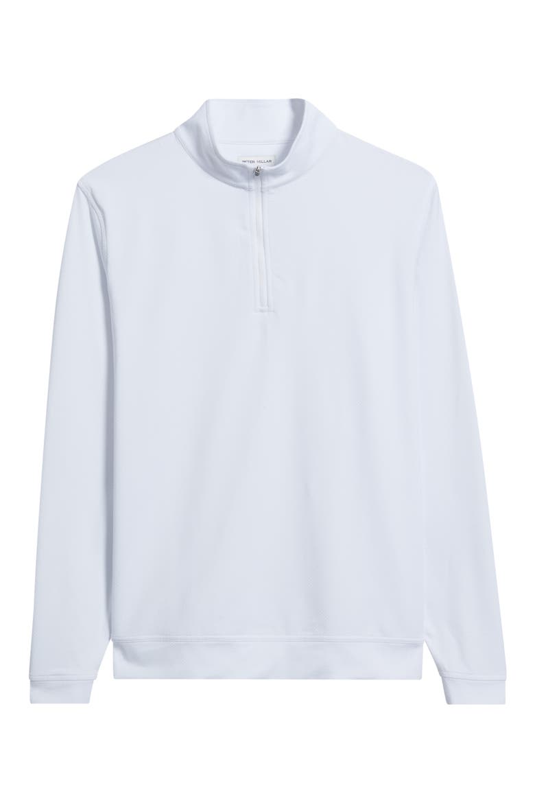 Perth Performance Quarter Zip Sweatshirt, Alternate, color, WHITE