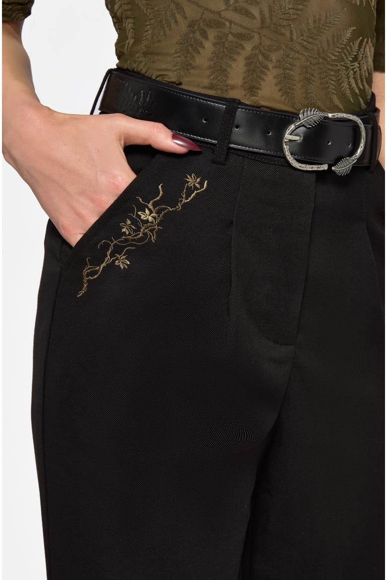 Phoenix Embroidered Tapered Trouser, Alternate, color, Black