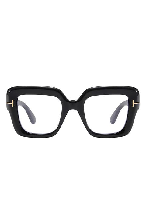 Bailey 58mm Square Blue Light Blocking Glasses