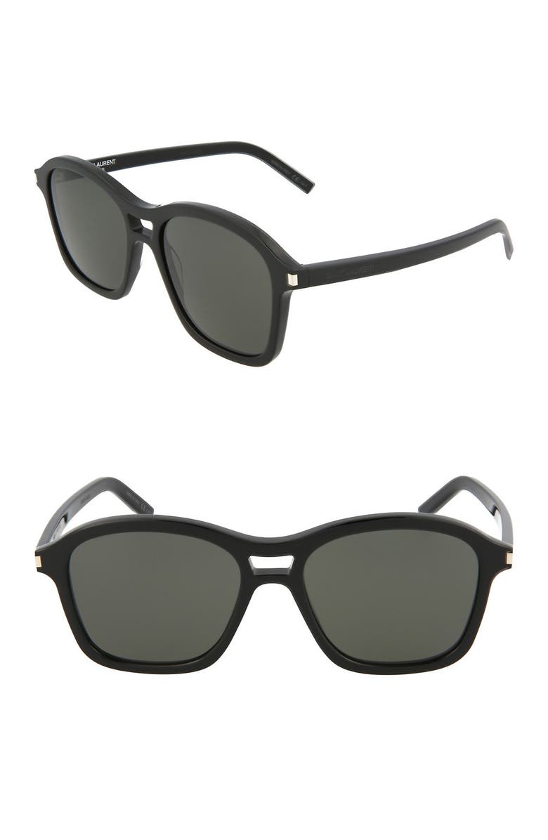Saint Laurent 54mm Modified Square Sunglasses, Main, color,
