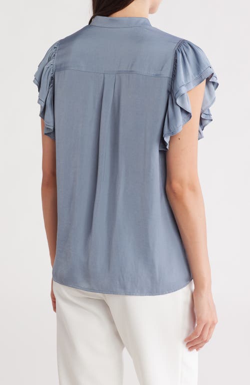 Gemma + Jane Ruffle Sleeve Button-up Shirt