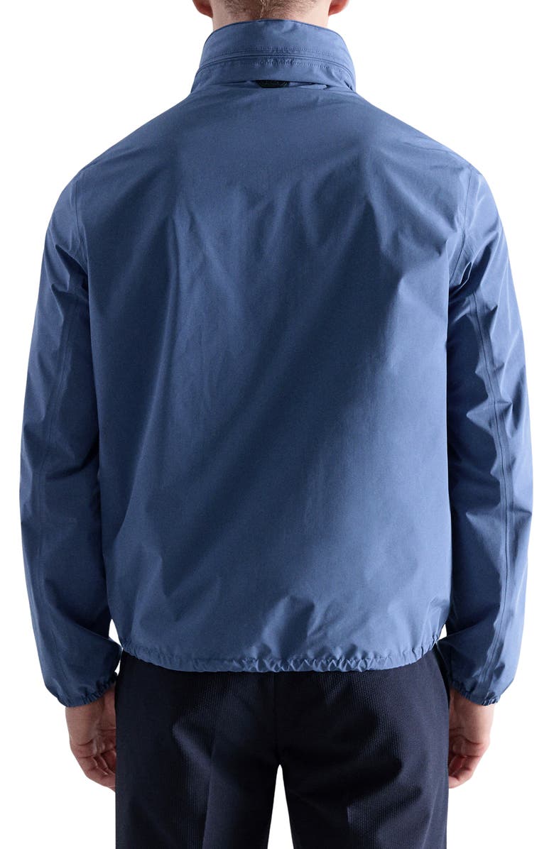 MANGO Waterproof Zip Front Jacket, Alternate, color, Vibrant Blue