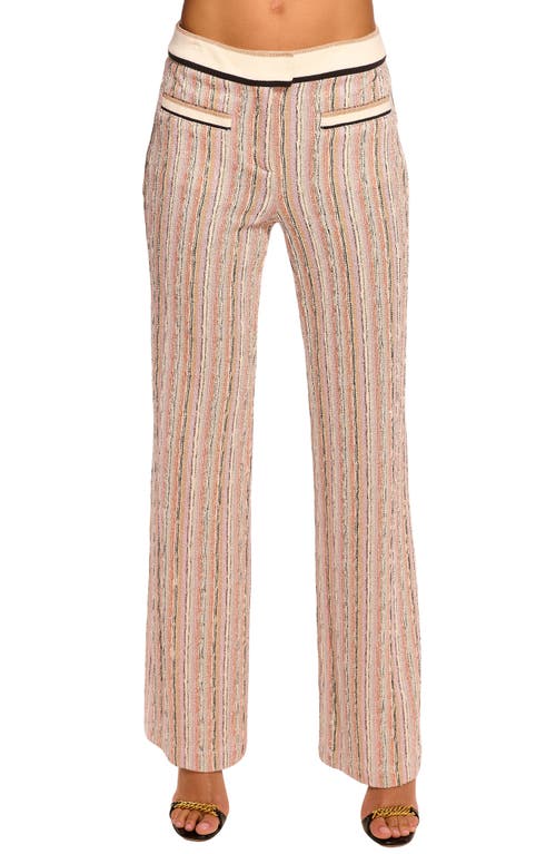 RAMY BROOK RAMY BROOK KYLA SEQUIN STRIPE STRAIGHT LEG PANTS 