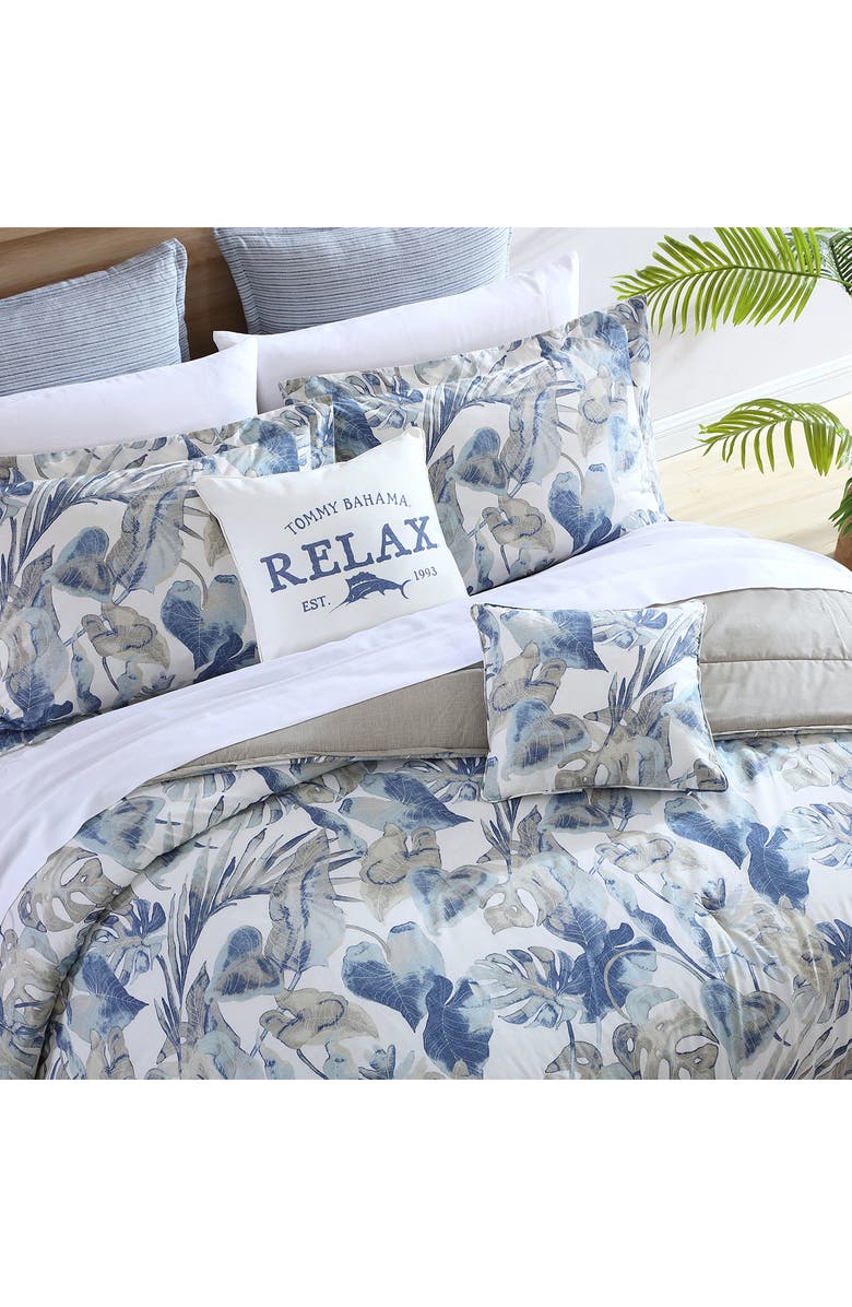 Tommy Bahama Raw Coast Cotton Comforter & Sham Set, Alternate, color, Chambray Blue