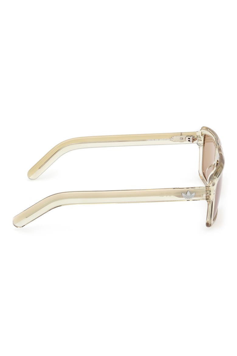 55MM Square Sunglasses, Alternate, color, SHINY YELLOW / BROWN