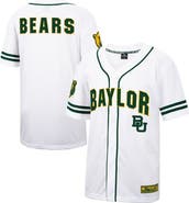 COLOSSEUM Men's Colosseum White Baylor Bears Free Spirited Mesh Button-Up Baseball Jersey