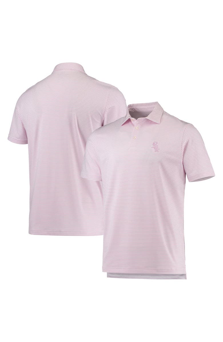 vineyard vines Men's Vineyard Vines Pink/White Chicago White Sox Bradley Stripe Polo, Main, color, 