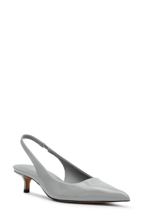 Kittie Slingback Pointed Toe Kitten Heel Pump (Women)