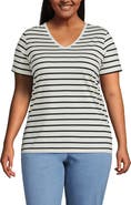Lands' End Supima Cotton V-Neck T-Shirt