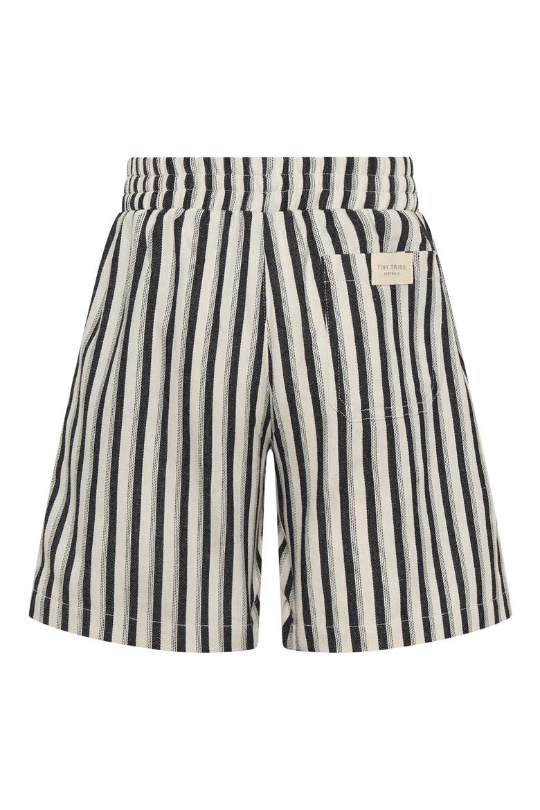Kids' Relaxed Striped Shorts, Alternate, color, IVORY MULTI